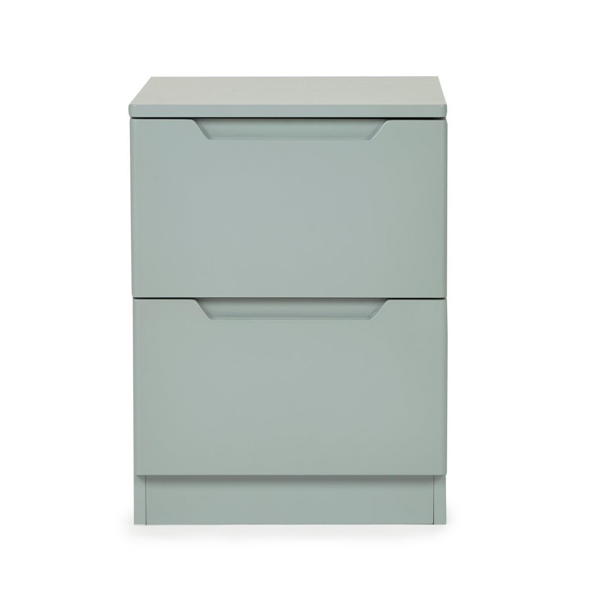 Larson 2 Drawer Grey Bedside Table Grey – image 3