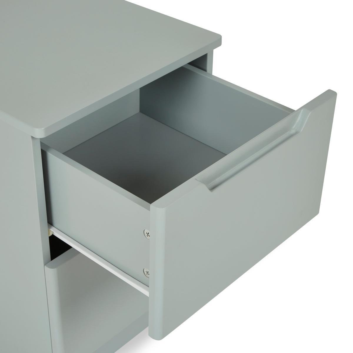 Larson 2 Drawer Grey Bedside Table Grey – image 5
