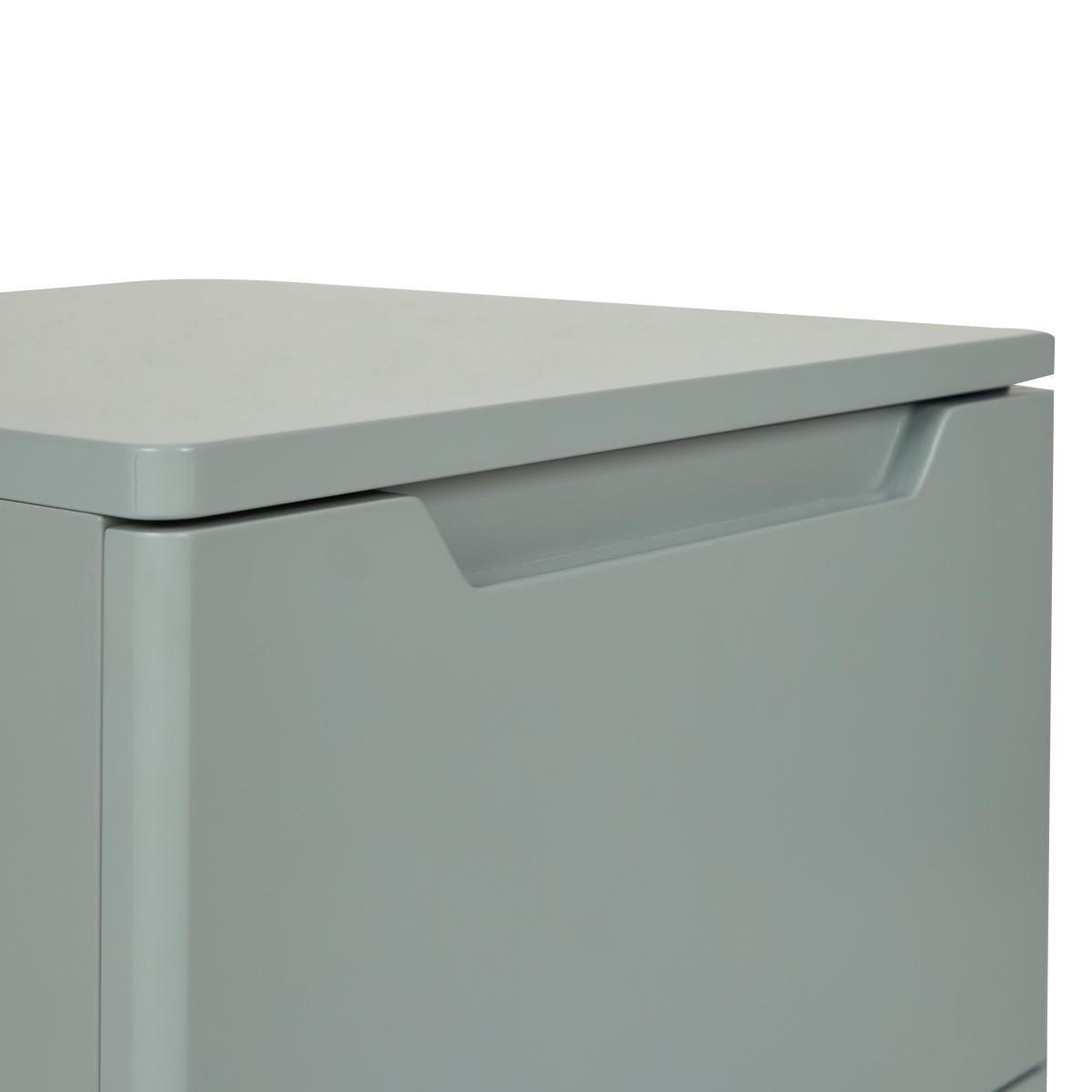 Larson 2 Drawer Grey Bedside Table Grey – image 6