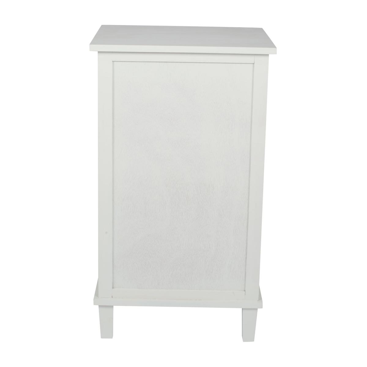 Pacific Puglia 3 Drawer Bedside Table, Painted Pine White – image 4