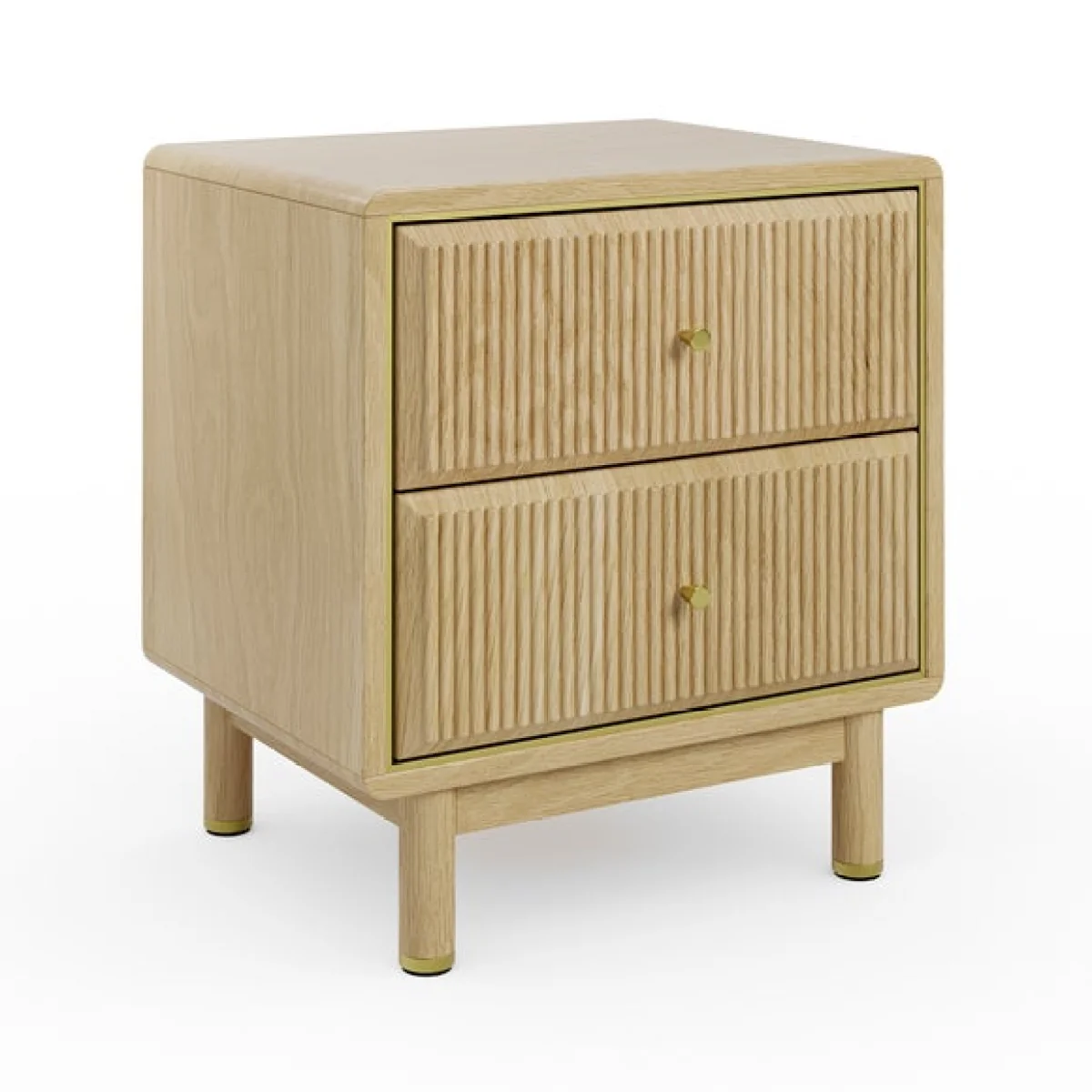 Daphne 2 Drawer Bedside, Oak Effect – image 7