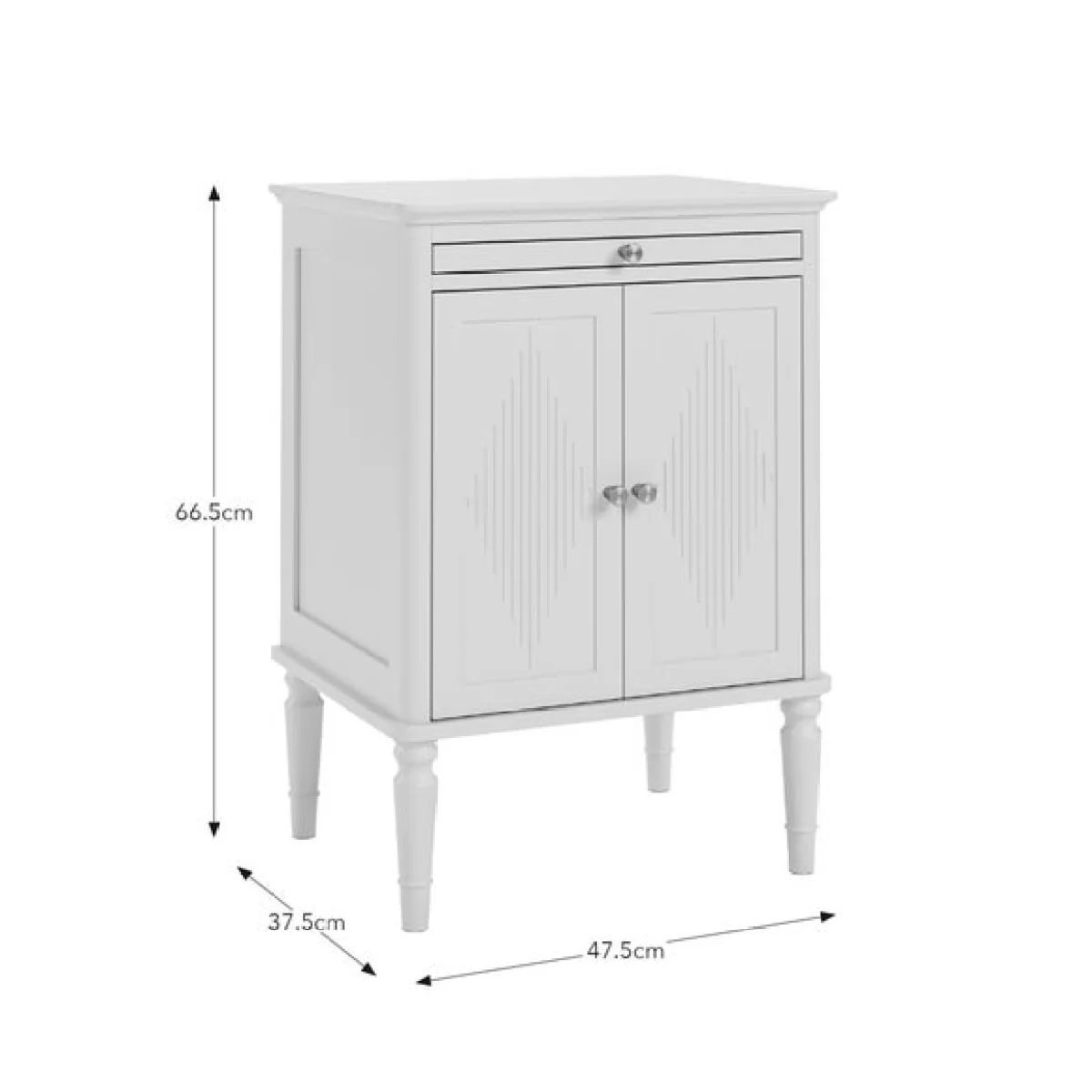 Ottilie 2 Door Bedside Table – image 7