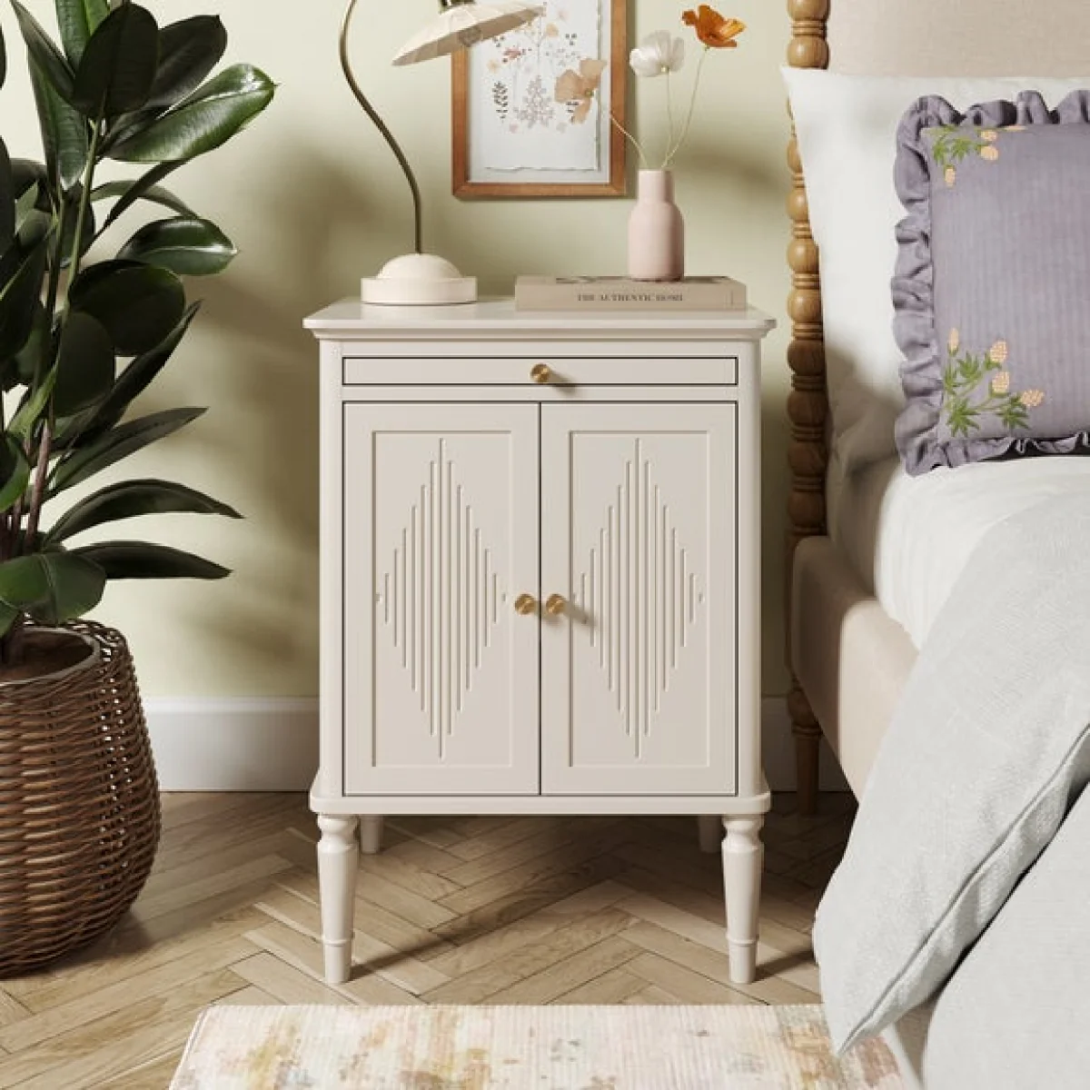 Ottilie 2 Door Bedside Table – image 1