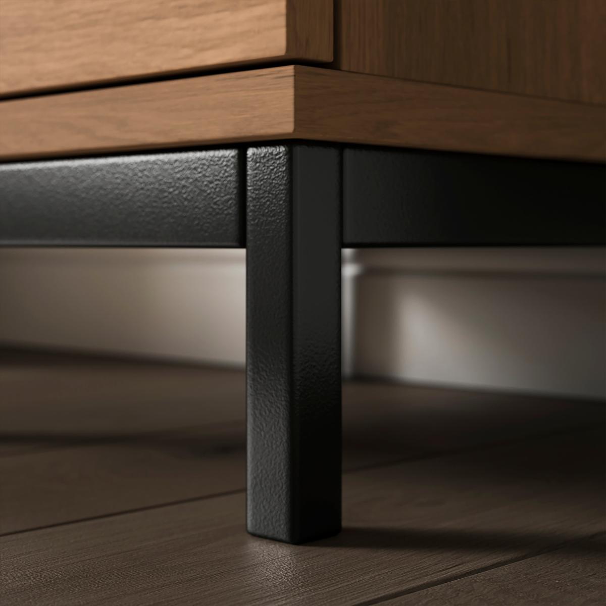 Reynolds Slim Bedside Table Rustic Oak Effect – image 5