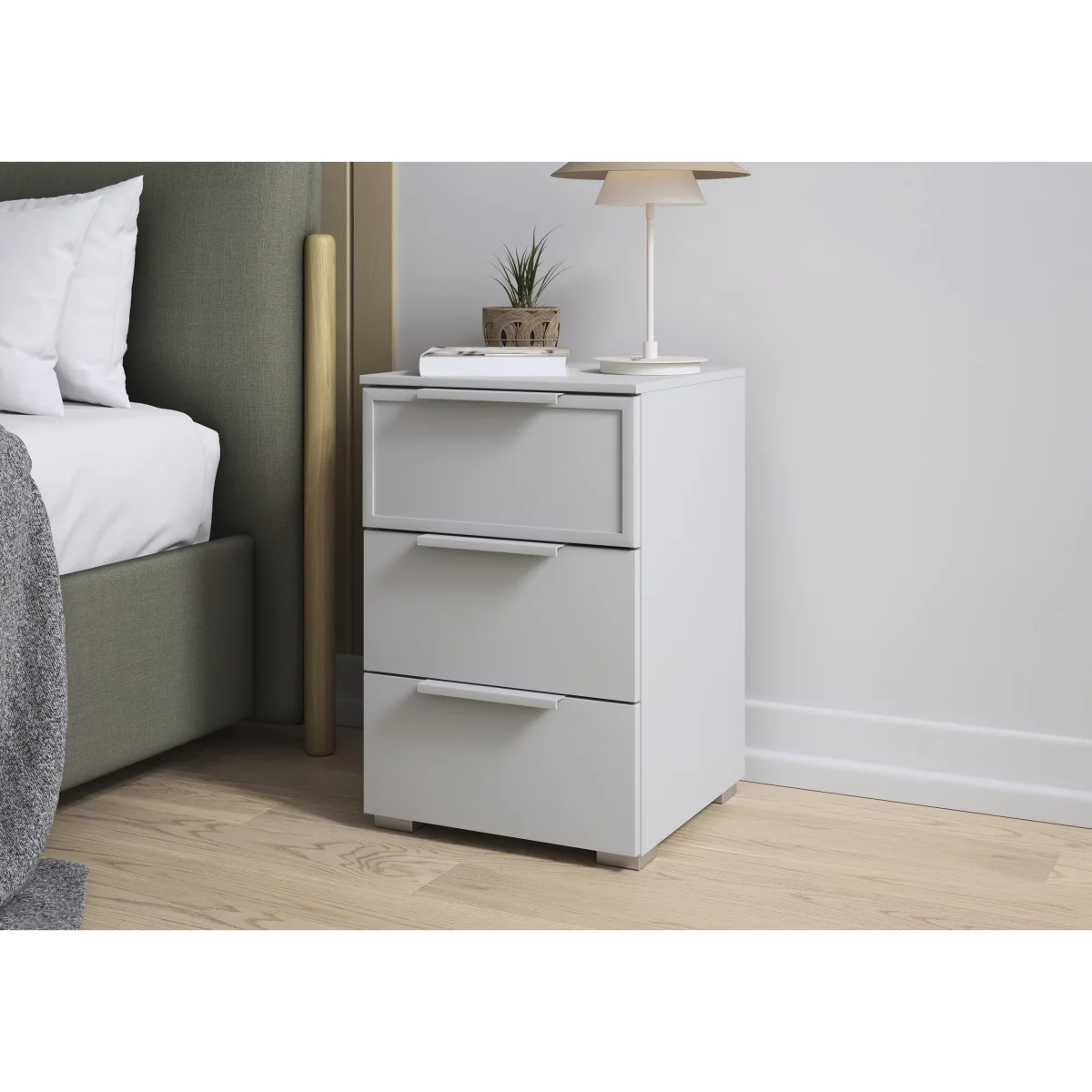 Rauch - Cadre 3 Drawer Bedside Cabinet - Sonoma Oak – image 2