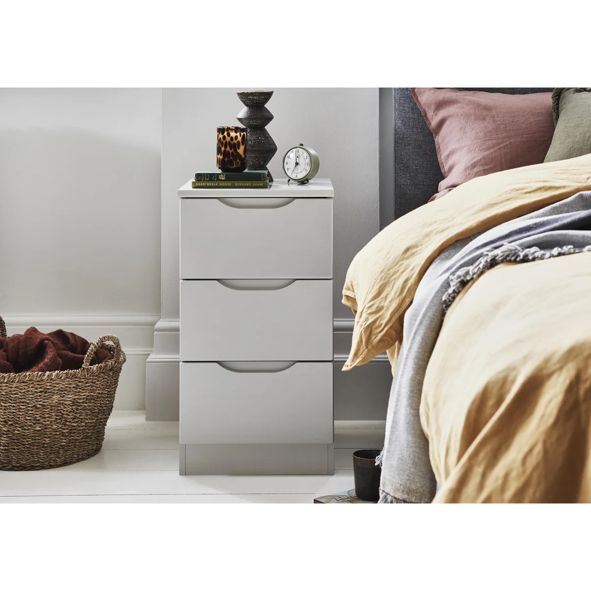 London Bedrooms - St Pancras 3 Drawer Bedside Cabinet – image 2