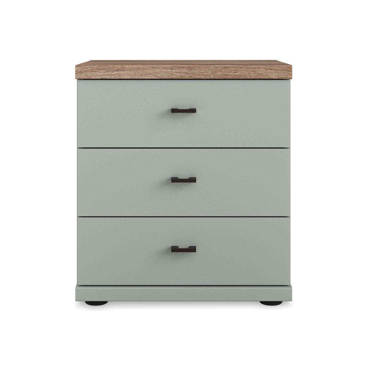 Wiemann - Adeline 3 Drawer Bedside Cabinet - Sage – image 1