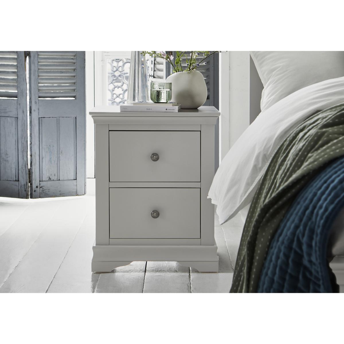 Tiverton Large Bedside Cabinet - Dove Grey – image 2