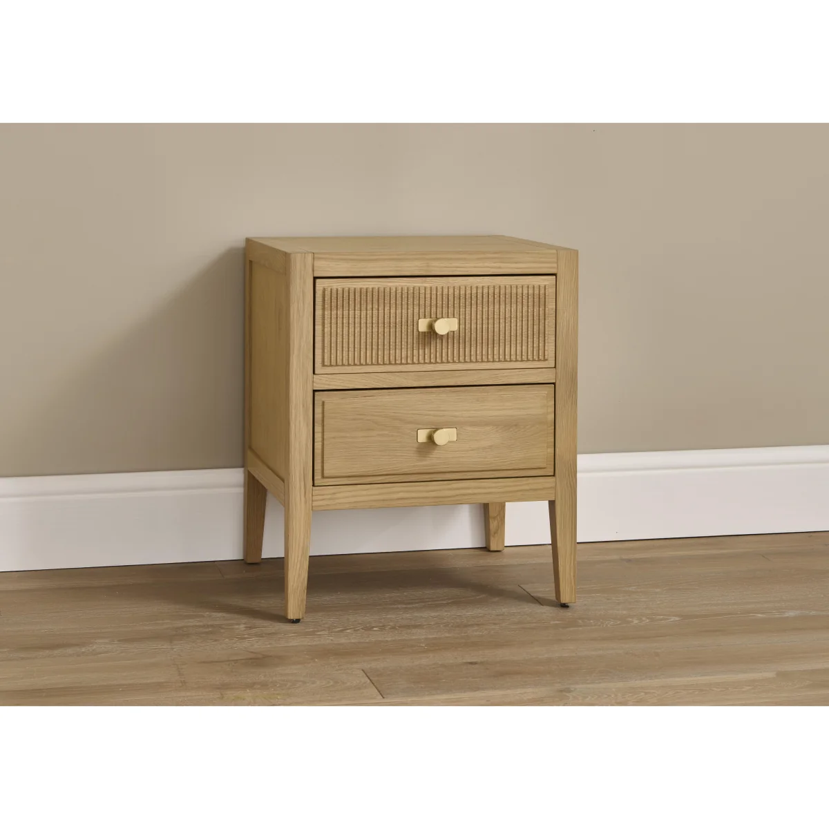 Alicent 2 Drawer Bedside Cabinet - Bedroom Furniture - In Time for Christmas – image 2