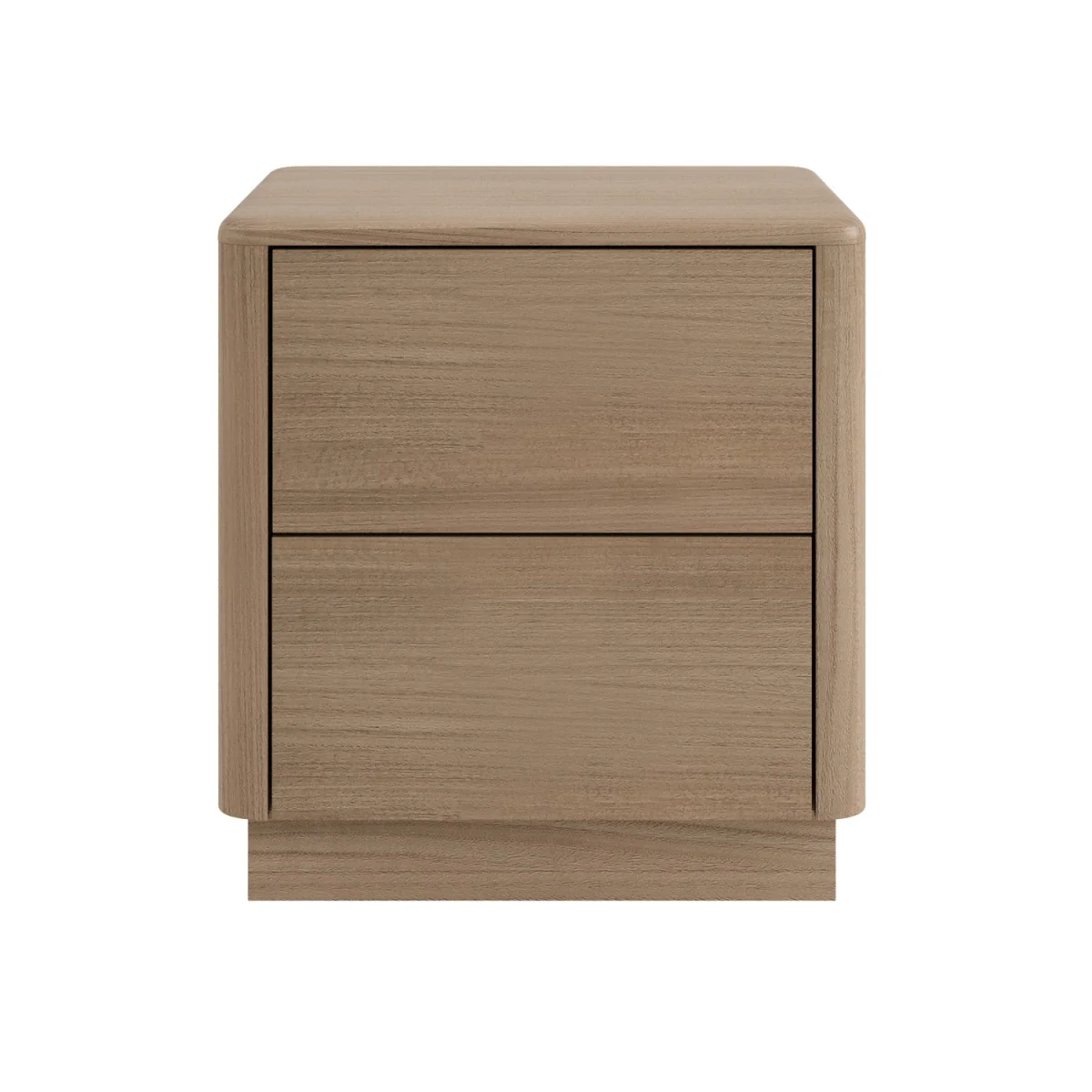 Modern Oak 2 Drawer Bedside Table - Rowan – image 5