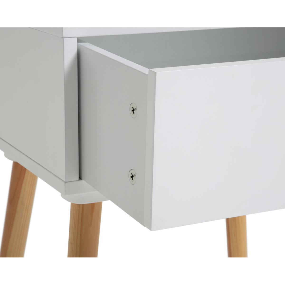 Habitat Otto 1 Drawer Bedside Table - White – image 5