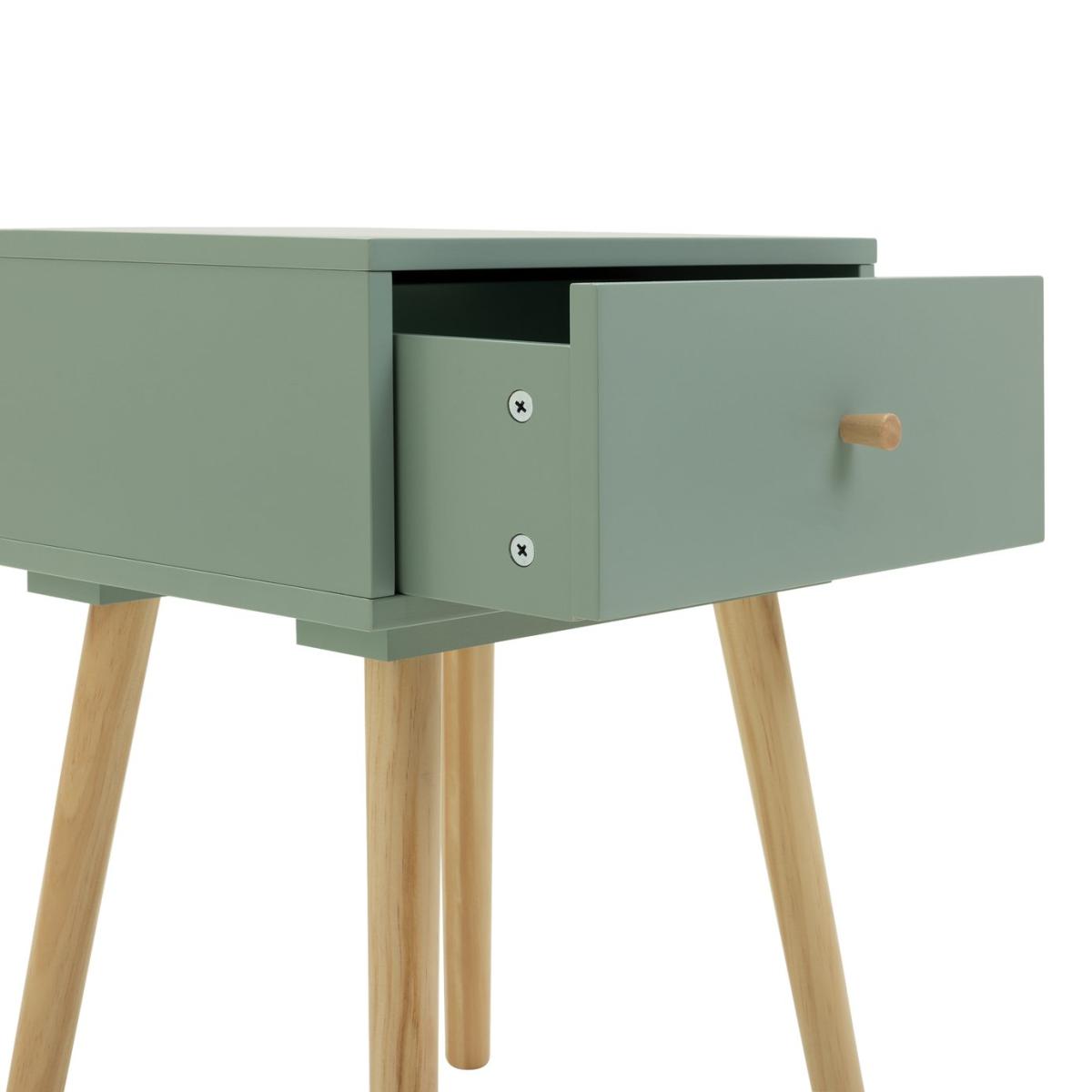 Habitat Otto 1 Drawer Bedside Table - Green – image 5
