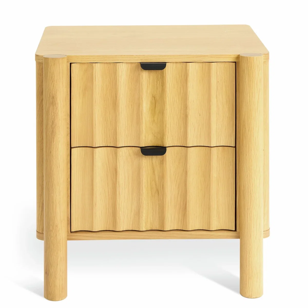 Habitat Heena 2 Drawer Bedside Table - Natural Wood – image 4