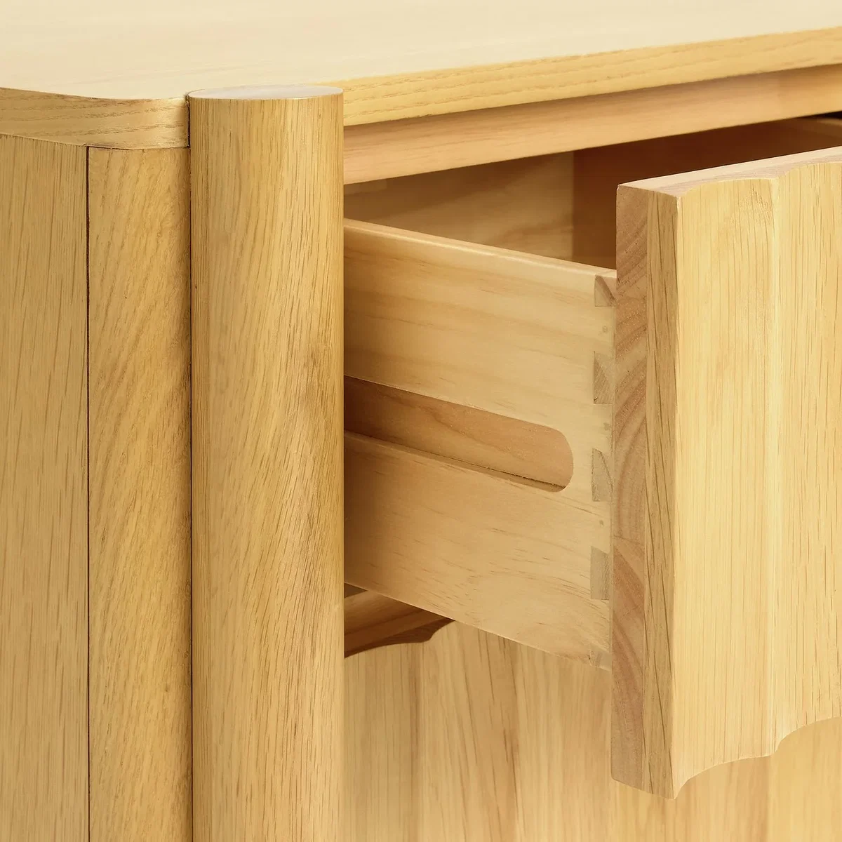 Habitat Heena 2 Drawer Bedside Table - Natural Wood – image 5