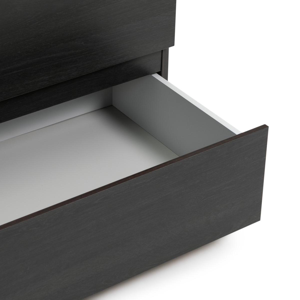 Habitat Jenson 3 Drawer Chest & Bedside Table- Black & Brown – image 5