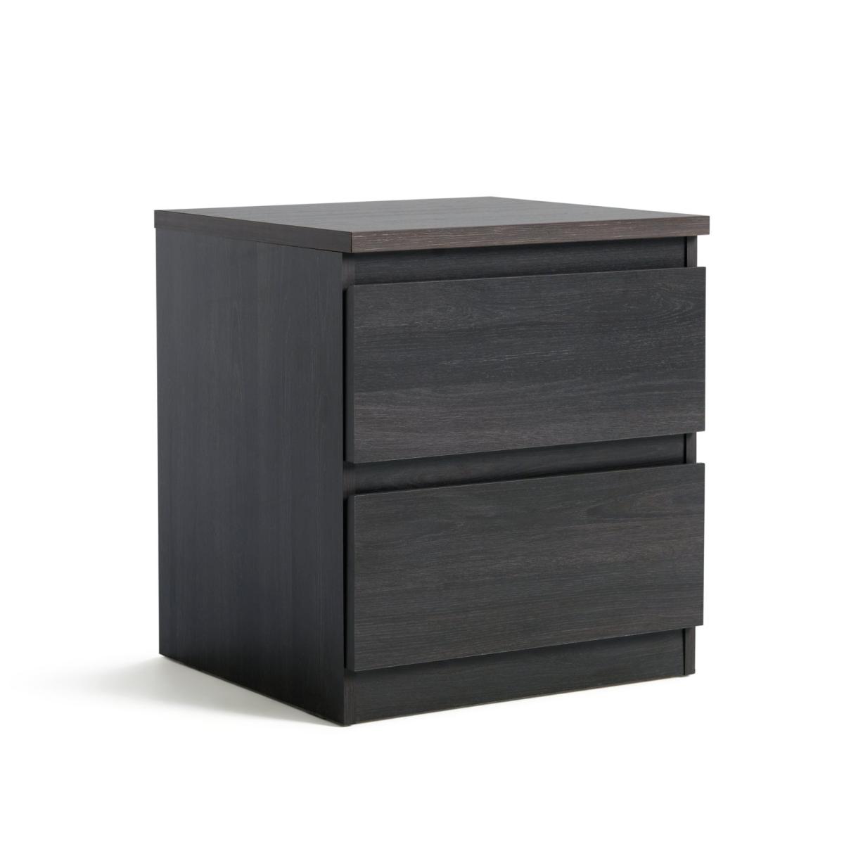 Habitat Jenson 3 Drawer Chest & Bedside Table- Black & Brown – image 6