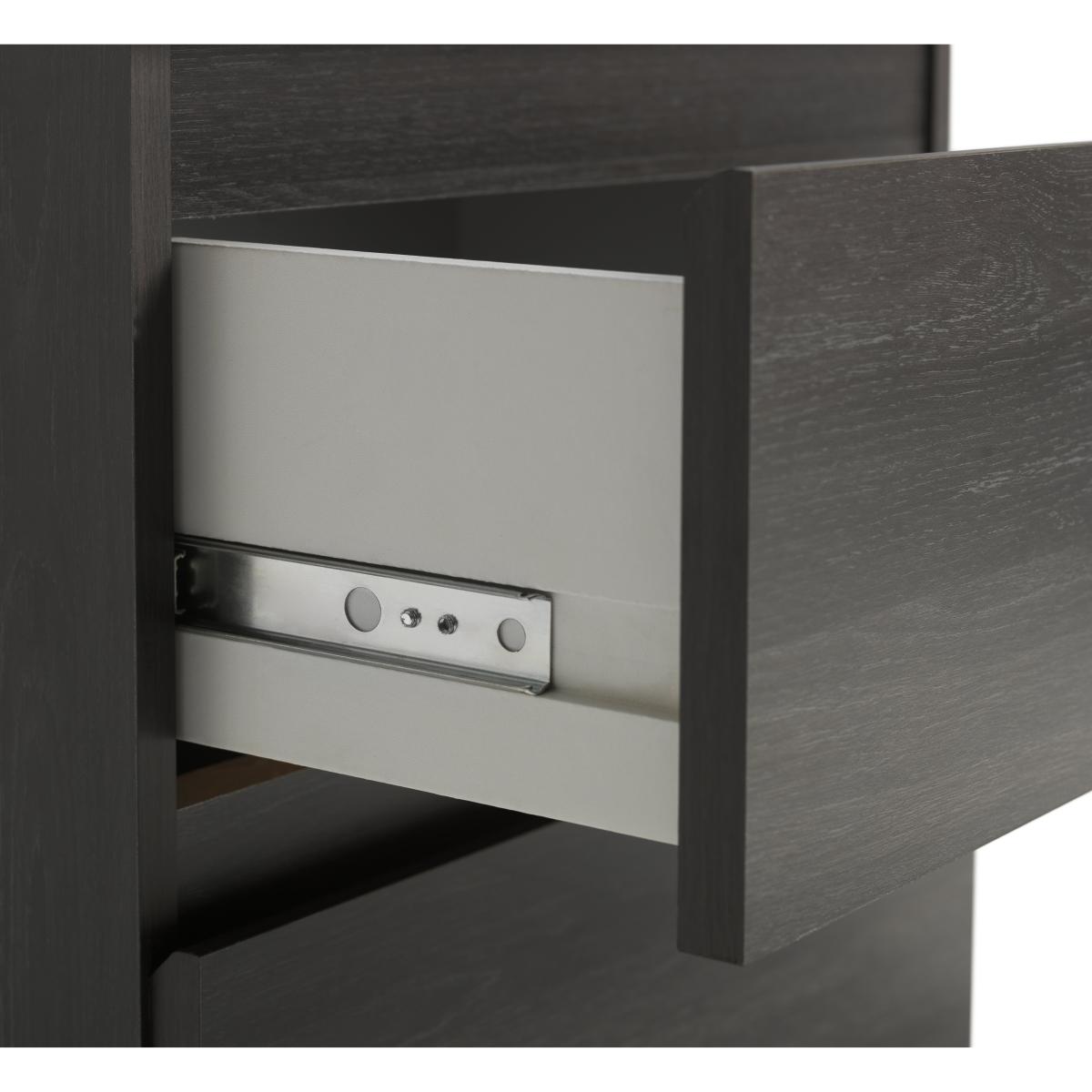 Habitat Jenson 3 Drawer Chest & Bedside Table- Black & Brown – image 7