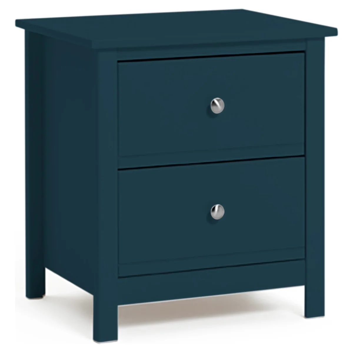 Habitat Brooklyn 2 Drawer Bedside Table - Ink Blue – image 2