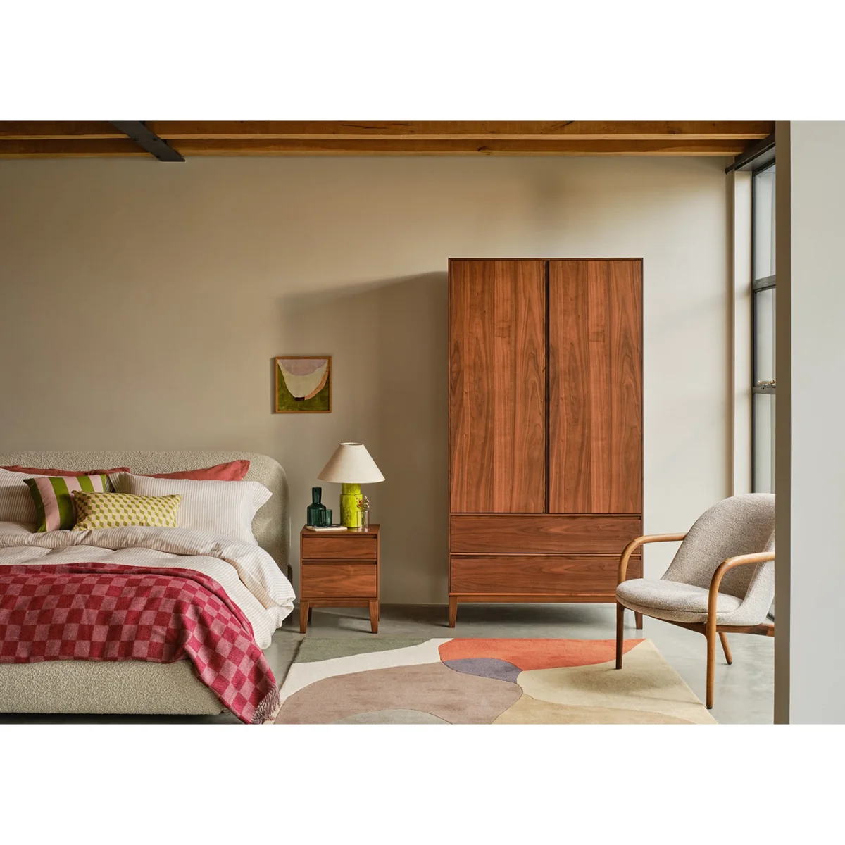 Heal's Lars Bedside Table Walnut – image 7