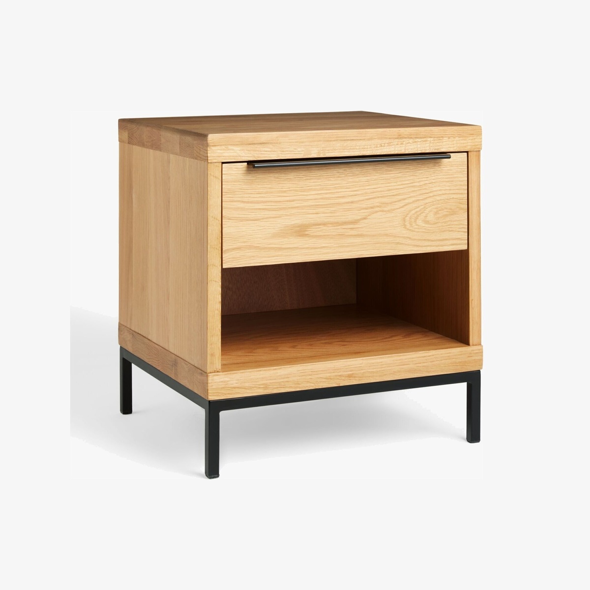 John Lewis & Partners Level 1 Drawer Bedside Table, Oak – image 2