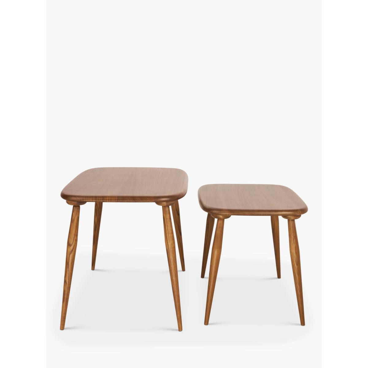 ercol for John Lewis Kensworth Nest of 2 Tables, Vintage Ash – image 3