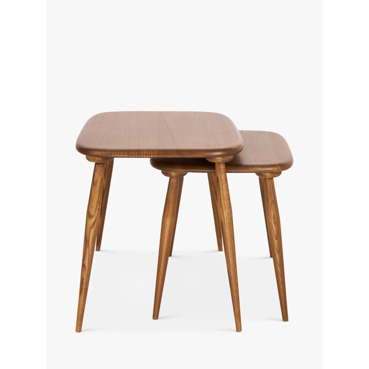 ercol for John Lewis Kensworth Nest of 2 Tables, Vintage Ash – image 4
