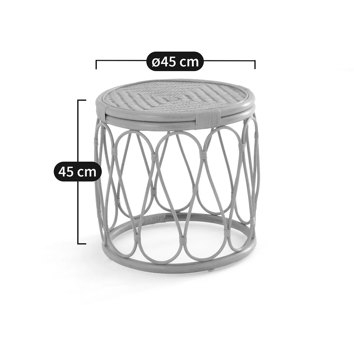 Malu Rattan Bedside Table – image 5