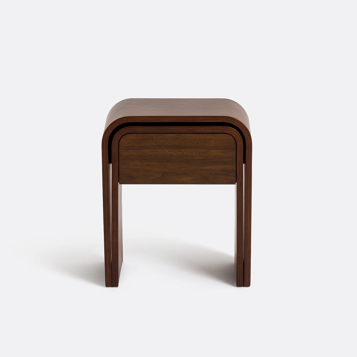 Vence Nest of Bedside Tables in Walnut Veneer – image 3