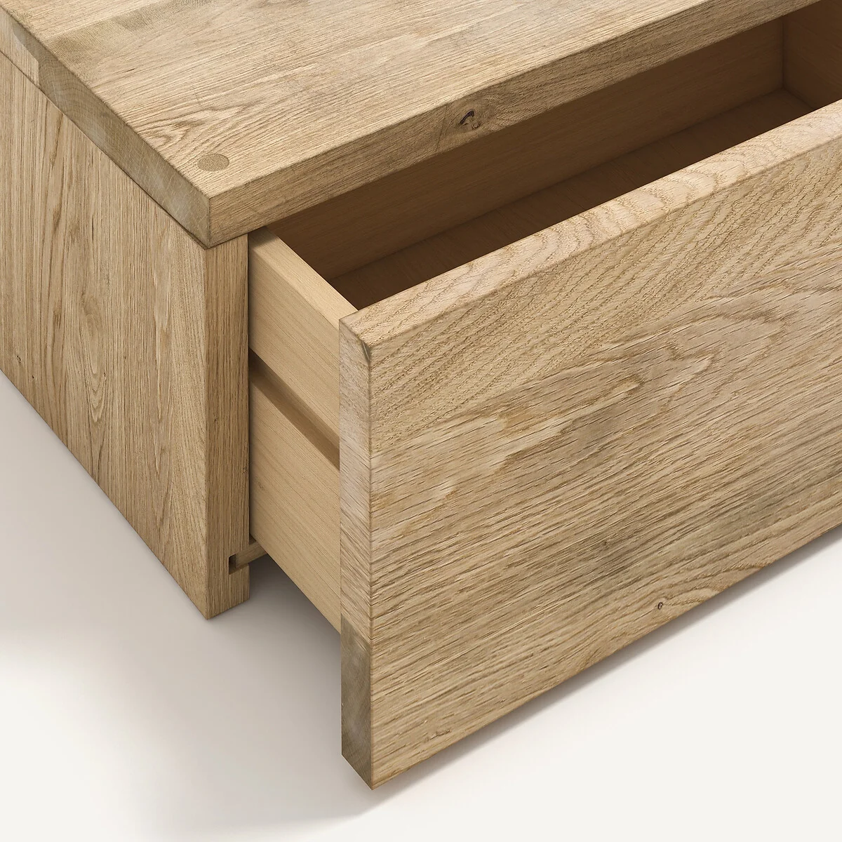 Paul Solid Oak 1-Drawer Floating Bedside Table – image 4