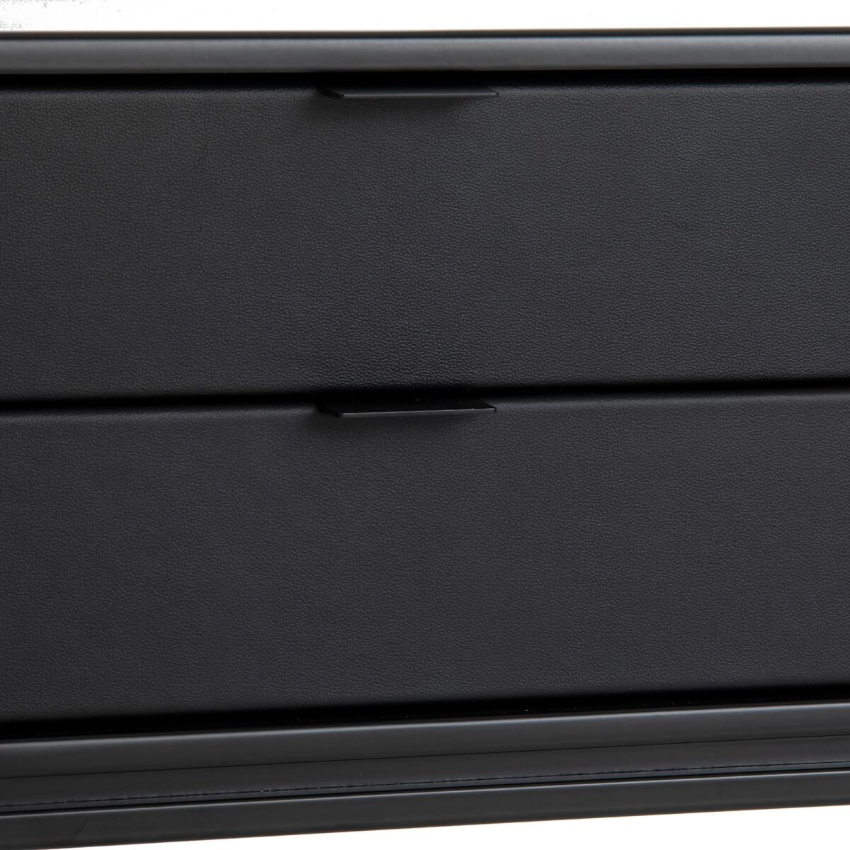 Réalto Metal and Leather Bedside Table – image 5