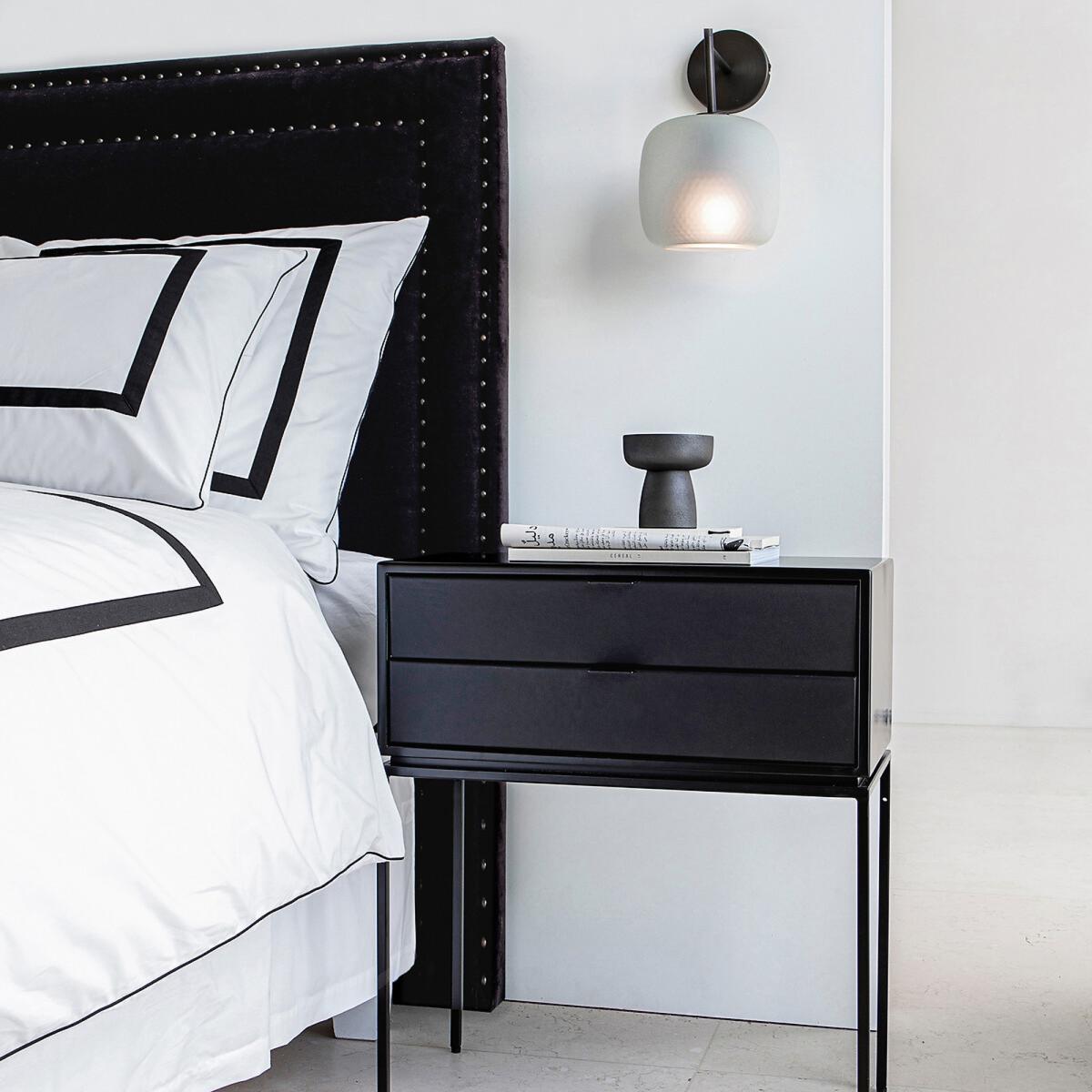 Réalto Metal and Leather Bedside Table – image 6