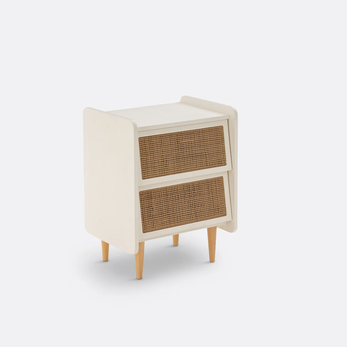 Taga 2-Drawer Cane Bedside Table – image 4