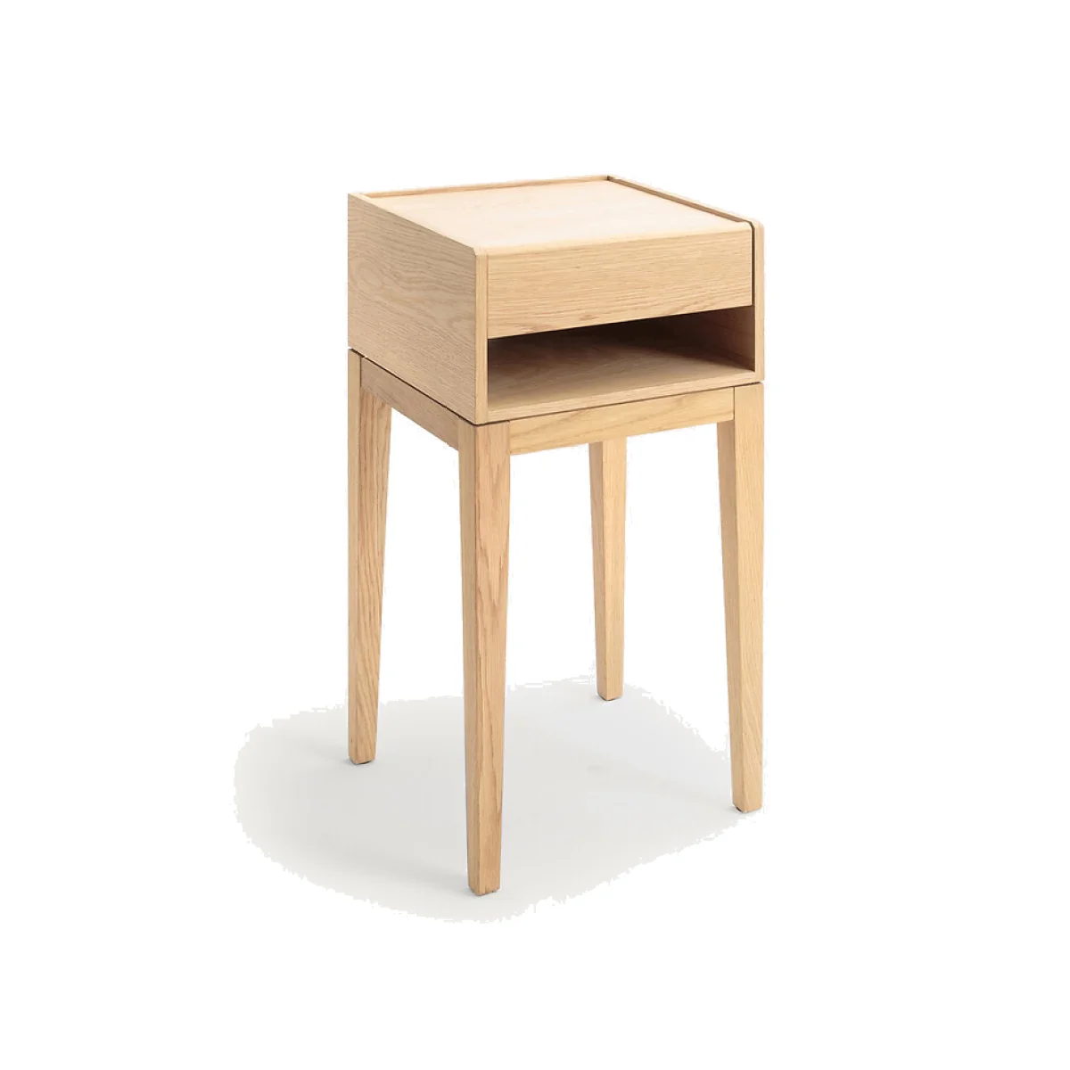 Nizou Bedside Table in Solid Oak and Veneer, Designed By Emmanuel Gallina – image 1