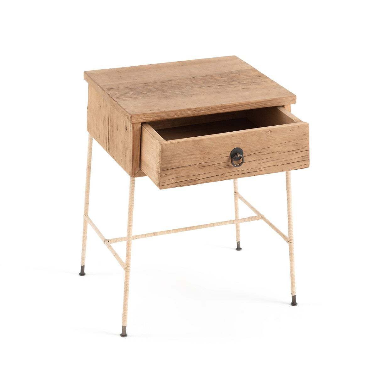Sumiko Solid Recycled Elm Bedside Table – image 3