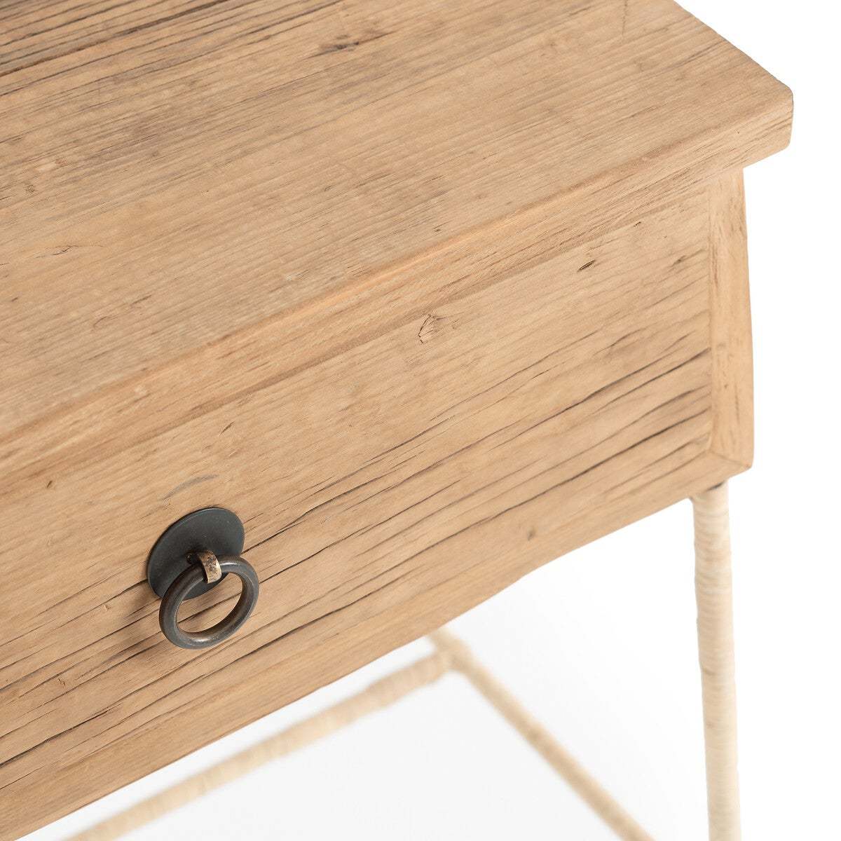 Sumiko Solid Recycled Elm Bedside Table – image 4