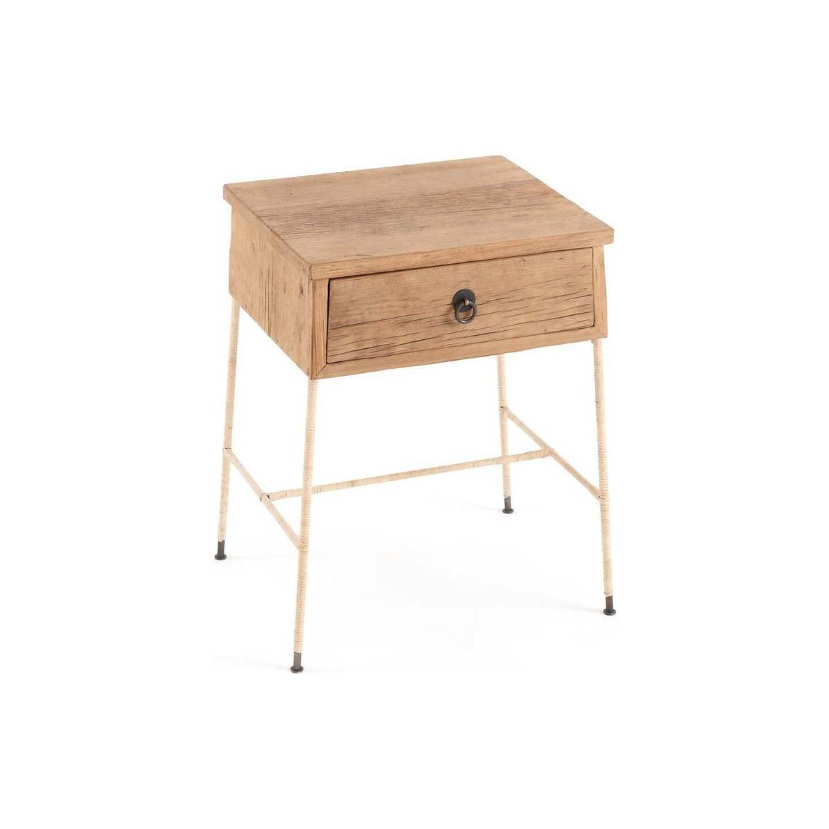 Sumiko Solid Recycled Elm Bedside Table – image 2