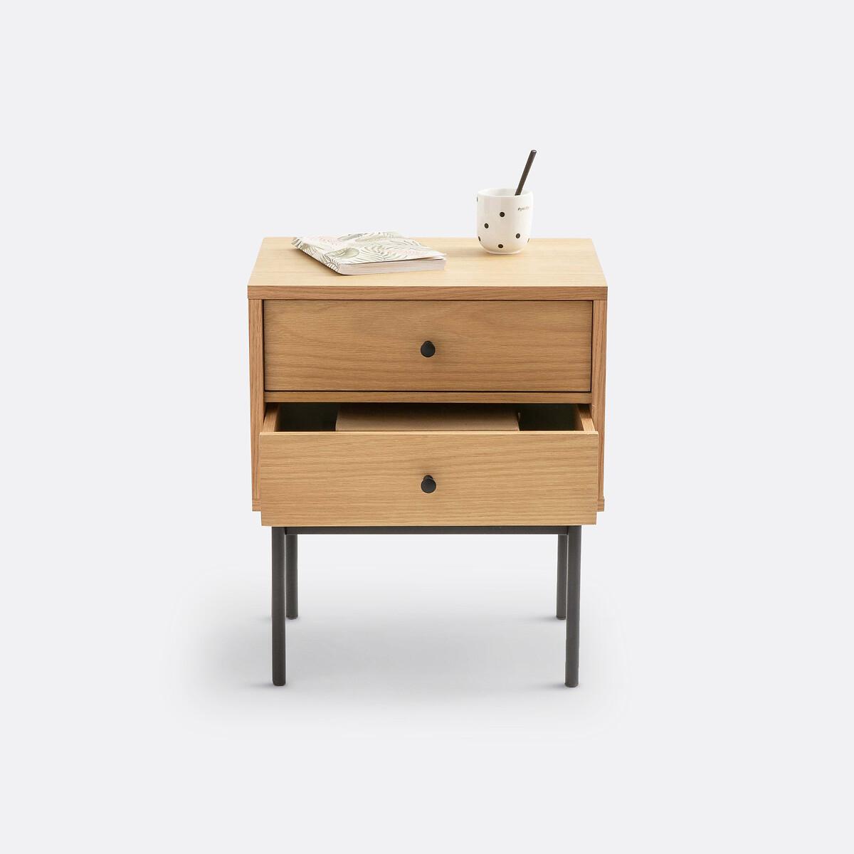 Nyjo Bedside Table with 2 Reversible Drawers – image 4