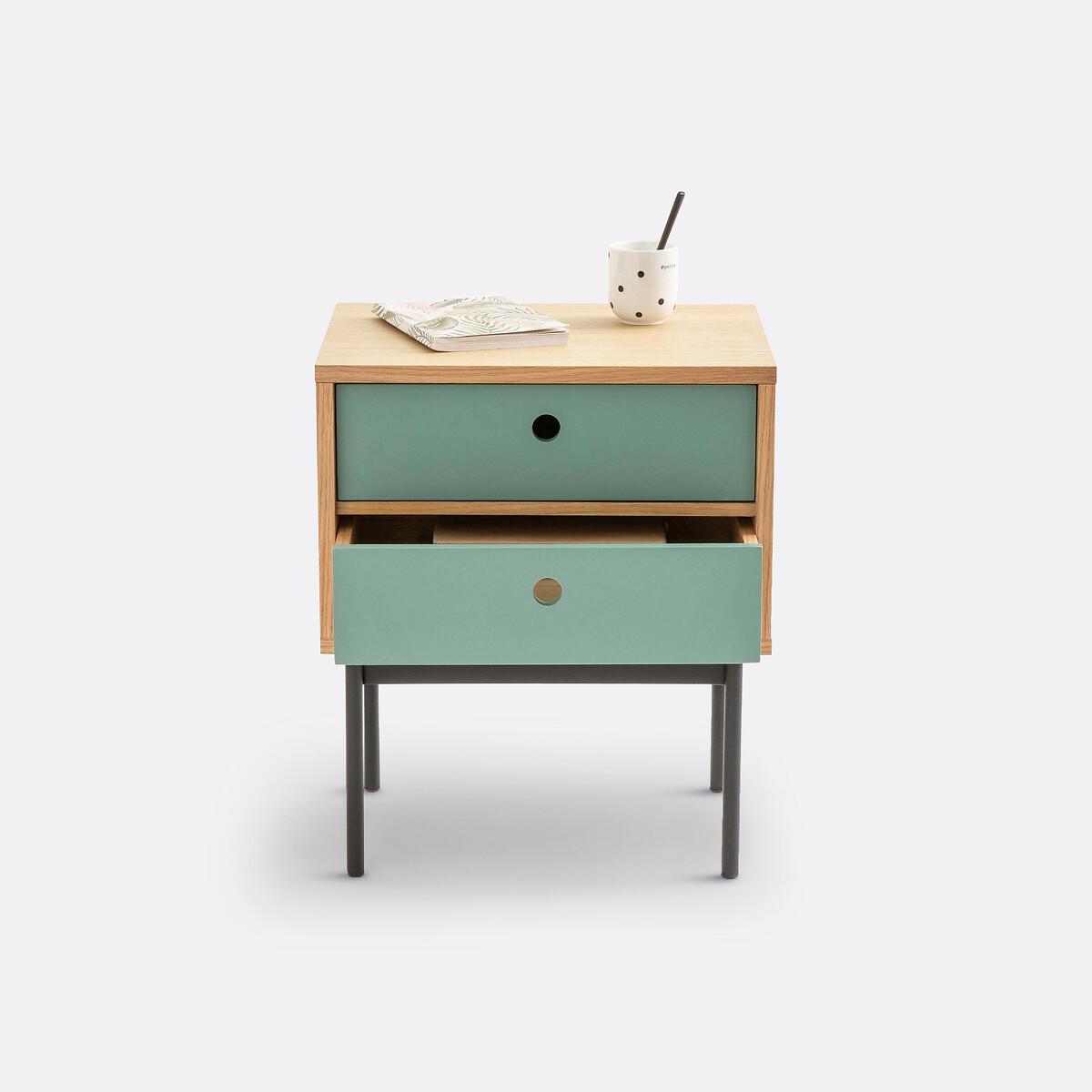 Nyjo Bedside Table with 2 Reversible Drawers – image 5