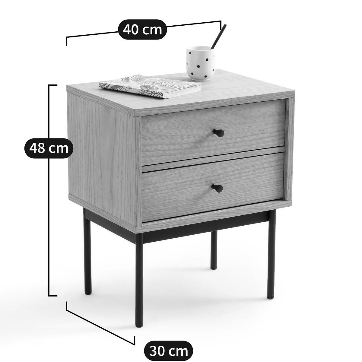 Nyjo Bedside Table with 2 Reversible Drawers – image 10