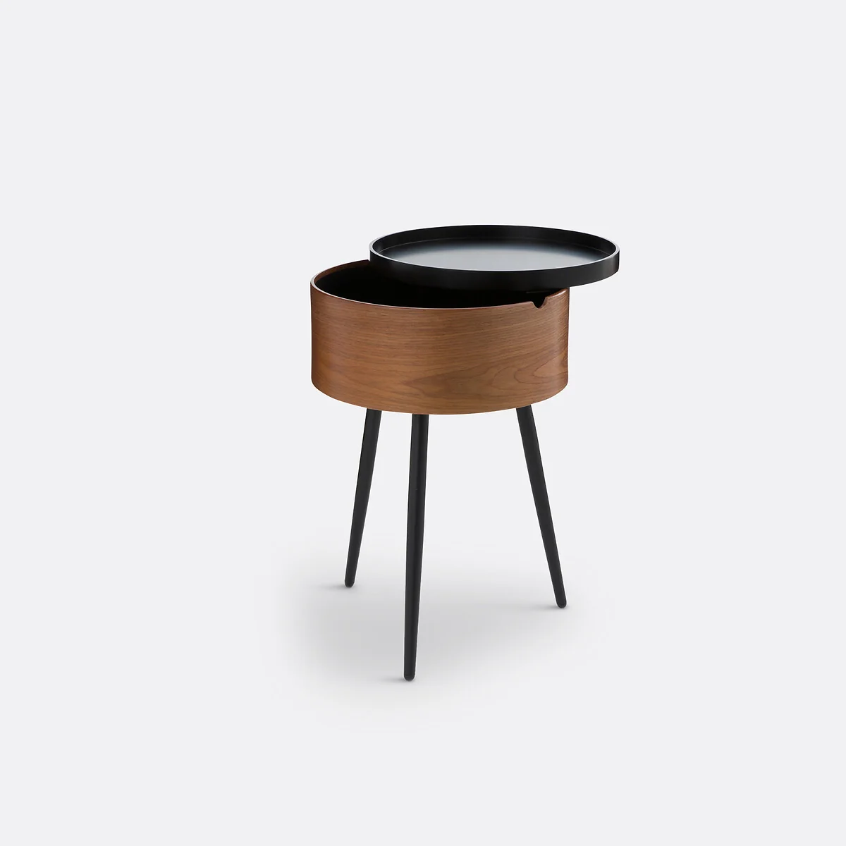 Orteo Walnut Veneer Bedside Table – image 3