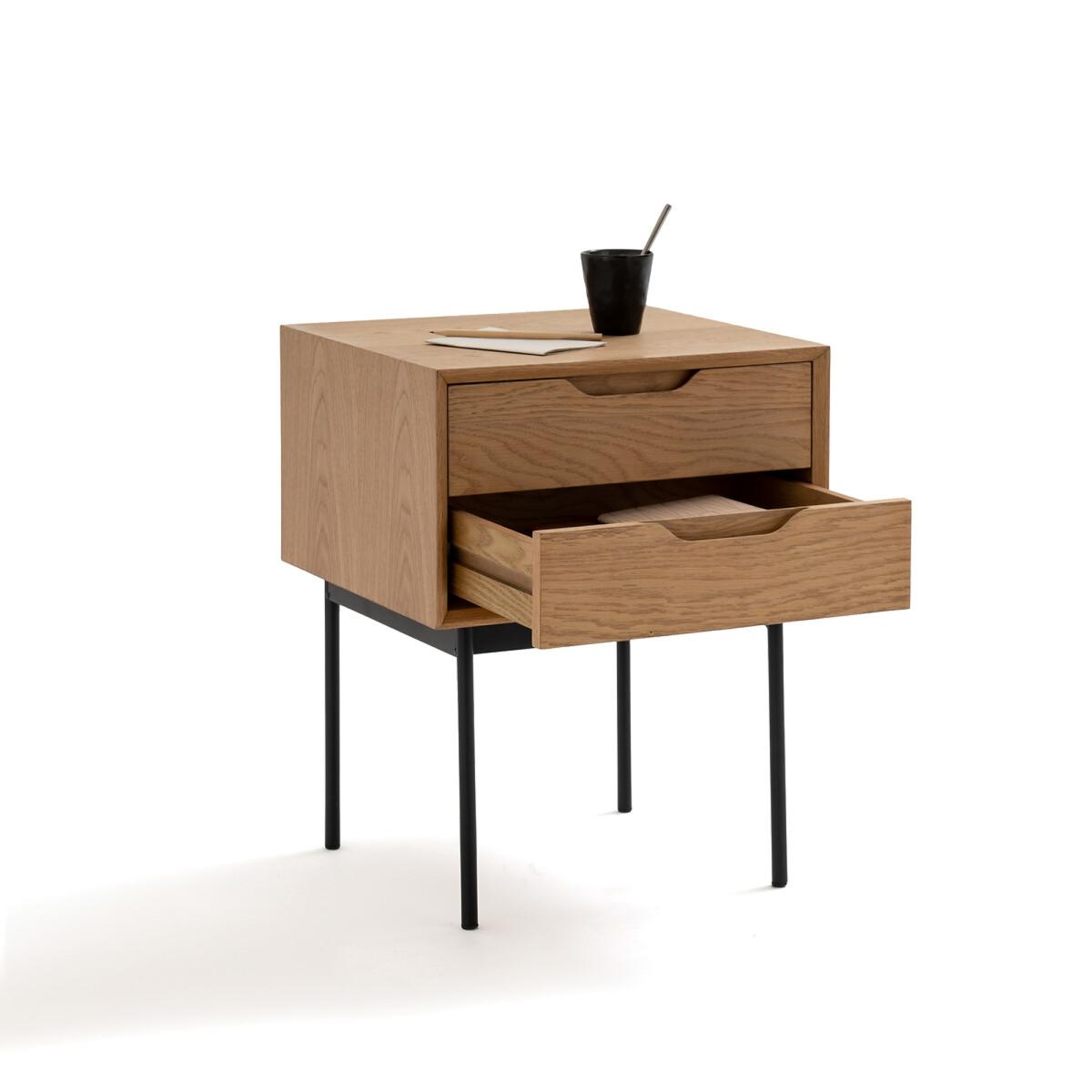 Noyeto 2-Drawer Bedside Table – image 4