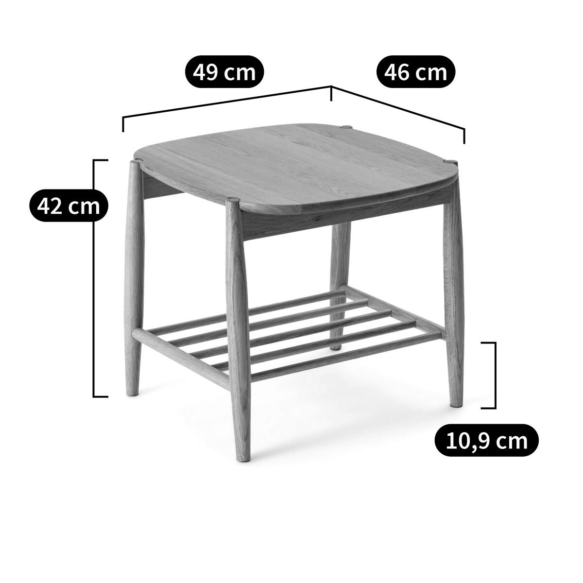 Jucca Solid Oak Bedside Table – image 10