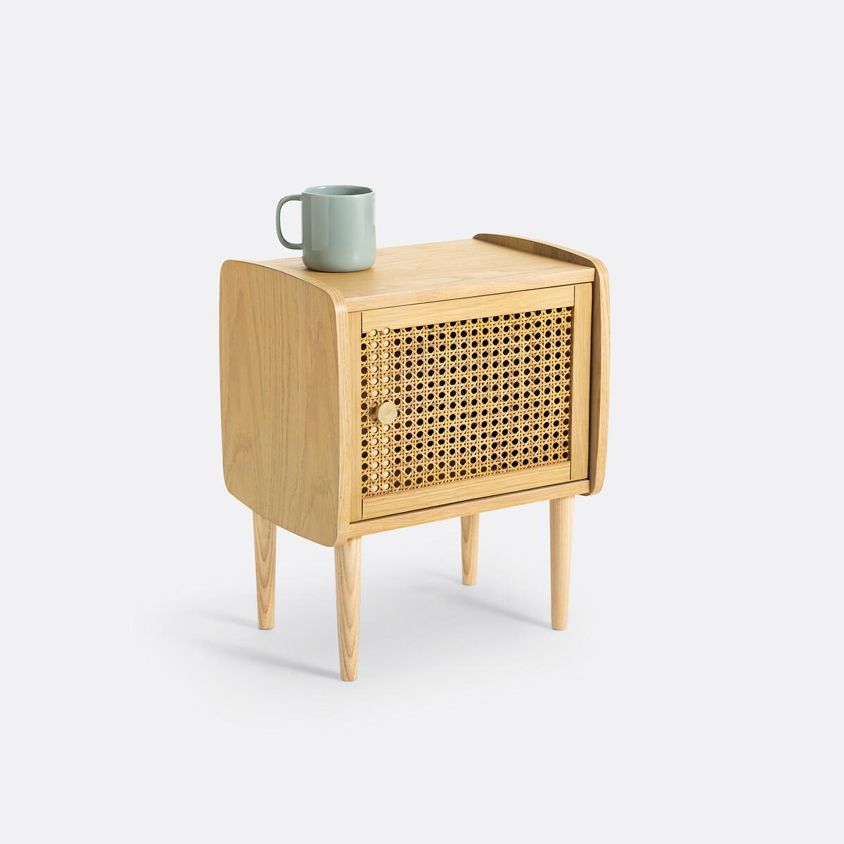 Tempa Bedside Table with 1 Rattan Door – image 2