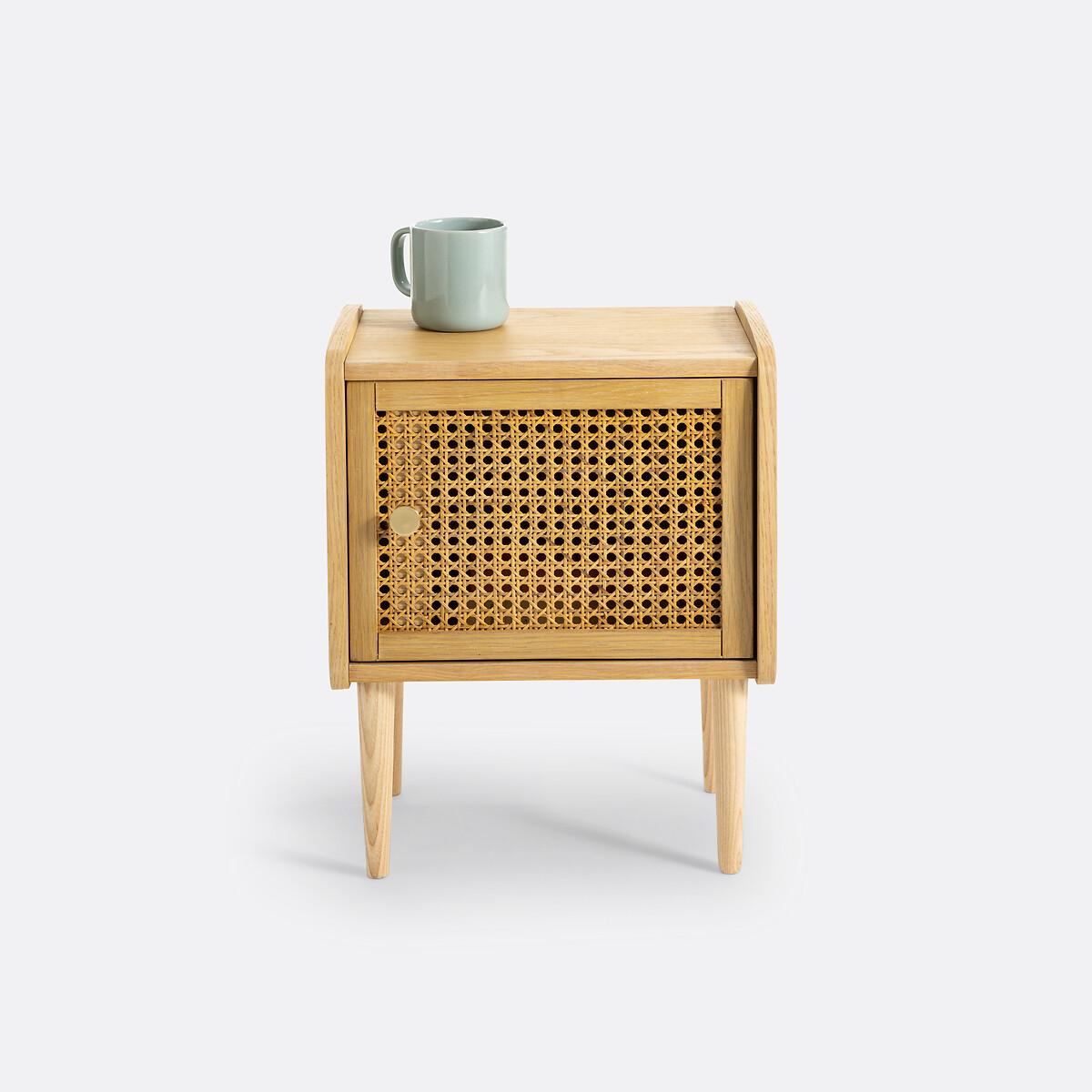 Tempa Bedside Table with 1 Rattan Door – image 4