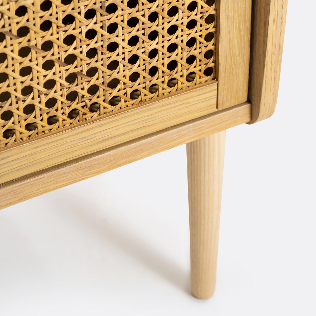 Tempa Bedside Table with 1 Rattan Door – image 5