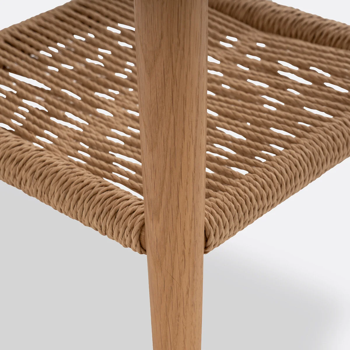 Malora Solid Oak & Weaving Bedside Table – image 6