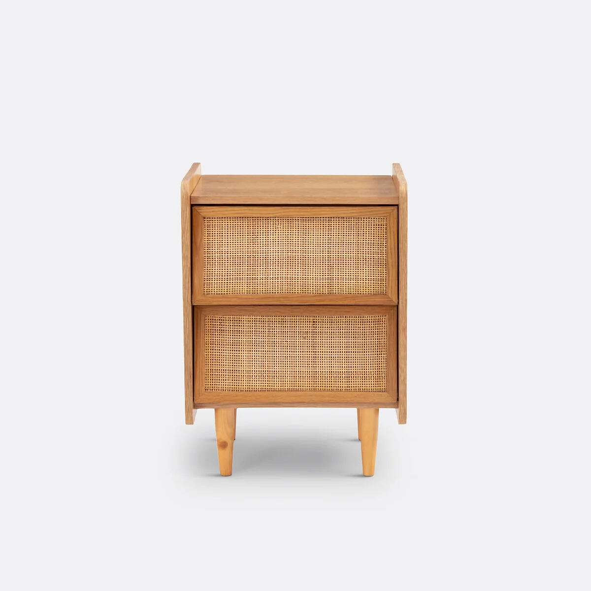 Kaya Bedside Table with 2 Cane Drawers – image 2