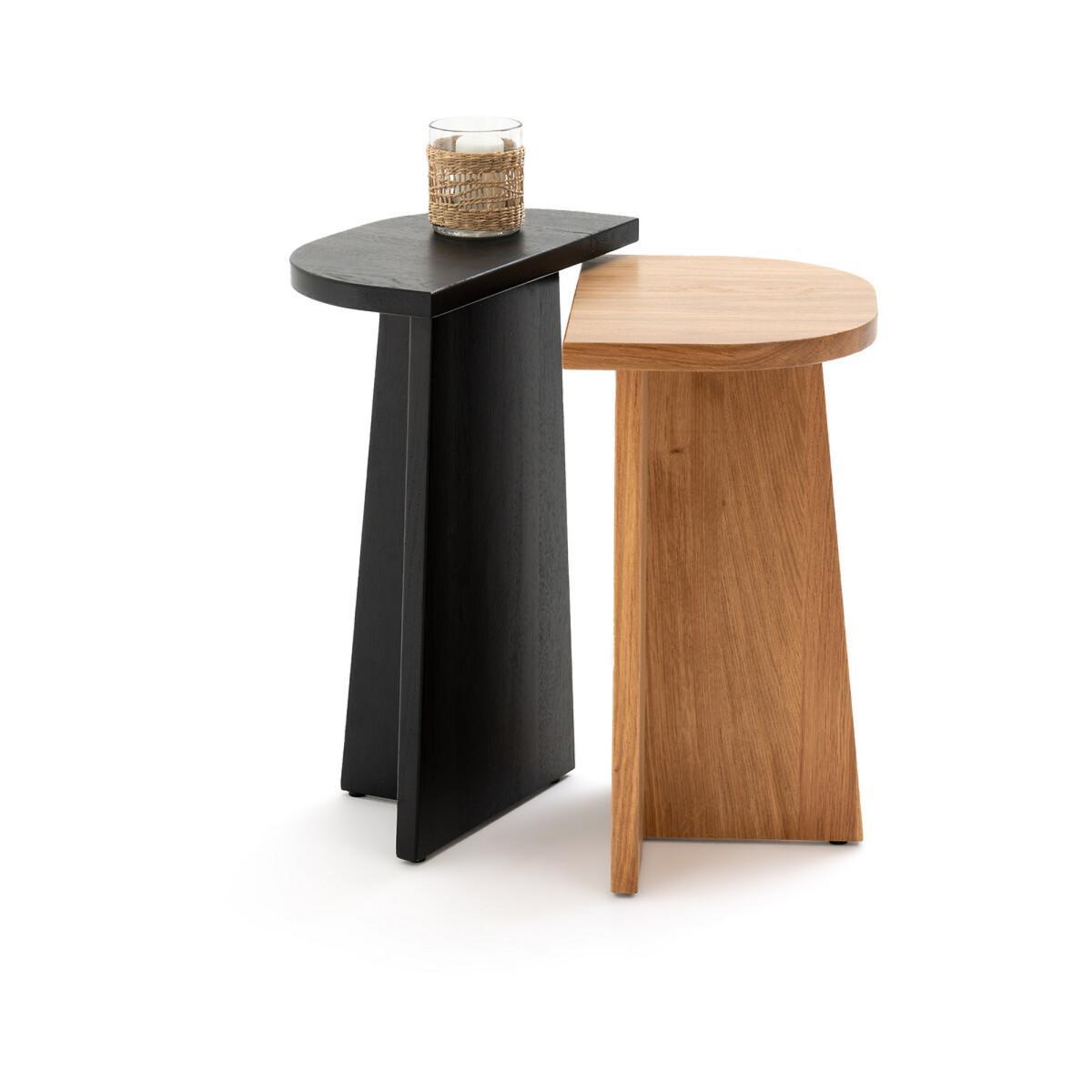 Budi Set of 2 Bedside Tables in Solid Oak – image 3