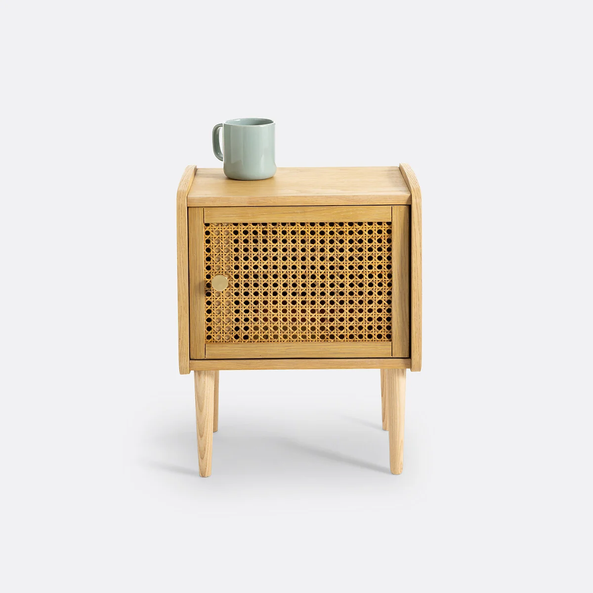 Tempa Bedside Table with 1 Rattan Door – image 4