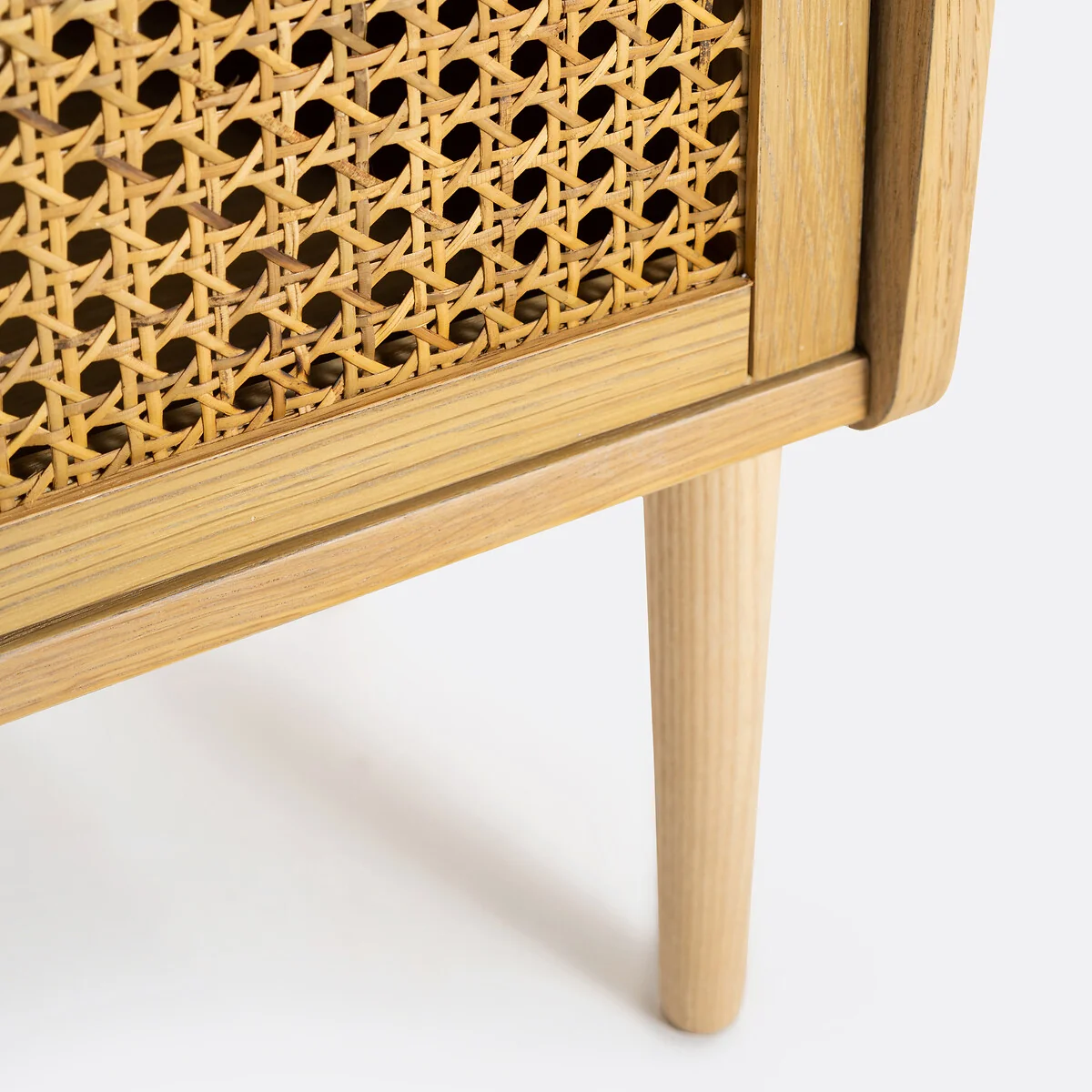Tempa Bedside Table with 1 Rattan Door – image 5